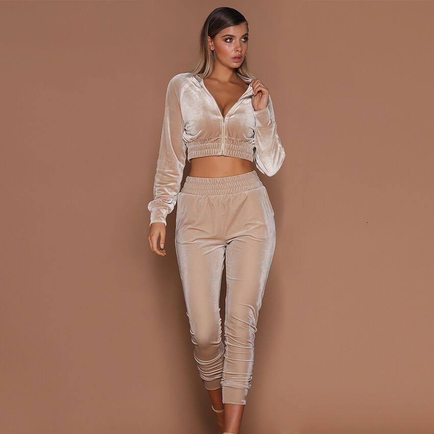 Autumn and winter suede set